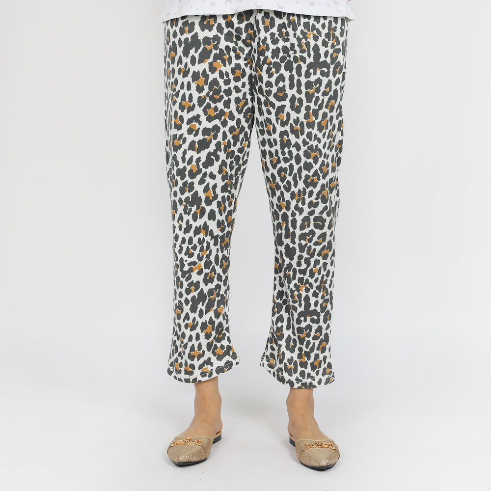 Women's Terry Trouser - White Black, Women Pants & Tights, Chase Value, Chase Value