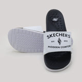 Skechers Modern Comfort Slider For Men - White, Men's Slippers, Chase Value, Chase Value