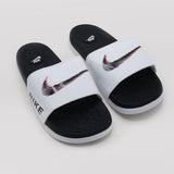 Synthetic Slip On Flat Nike 22 Slider - White, Men's Slippers, Chase Value, Chase Value