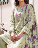 Colors Coco Cambric Printed Suit - 3 Pc by Al-Zohaib