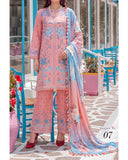 Colors Coco Cambric Printed Suit - 3 Pc by Al-Zohaib