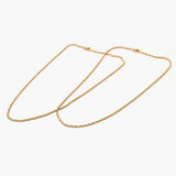 Women's Chain 2Pcs Set - Golden, Women Jewellery Set, Chase Value, Chase Value