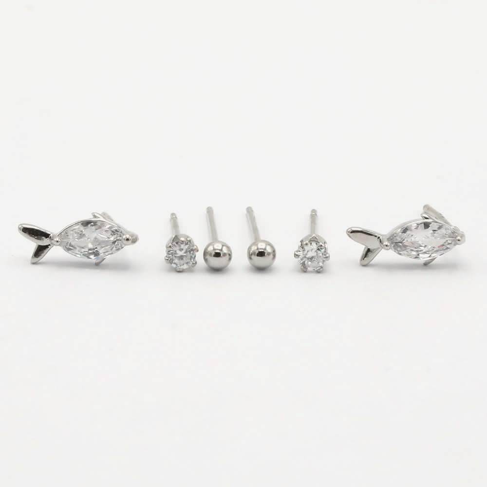 Women's Stud Earring - Silver, Women Earrings & Tops, Chase Value, Chase Value