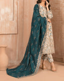 Tawakkal Aabroo Khaddar Printed Embroidered Suit - 3 Pc