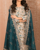 Tawakkal Aabroo Khaddar Printed Embroidered Suit - 3 Pc
