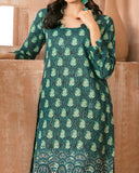 Tawakkal Aabroo Khaddar Printed Embroidered Suit - 3 Pc