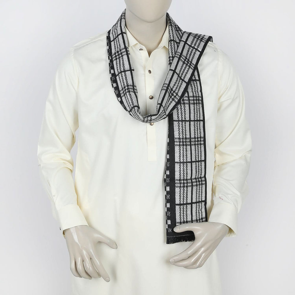 Men's Muffler - Black, Men's Shawls & Mufflers, Chase Value, Chase Value