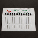 Scarf Pin Card Pack Of 12 - Black, Women Scarf Pins & Brooches, Chase Value, Chase Value