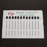 Scarf Pin Card Pack Of 12 - Black, Women Scarf Pins & Brooches, Chase Value, Chase Value