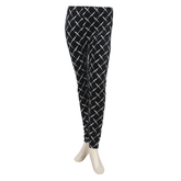 Women's Velvet Printed Tights - Black, Women Pants & Tights, Chase Value, Chase Value