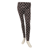 Women's Velvet Printed Tights - Brown, Women Pants & Tights, Chase Value, Chase Value