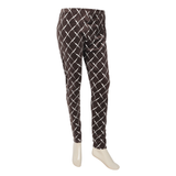 Women's Velvet Printed Tights - Brown, Women Pants & Tights, Chase Value, Chase Value