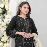 Adina Jacquard Embroidered Unstitched 3Pcs Suit - D-9185, Women, 3Pcs Shalwar Suit, Tawakkal Fabrics, Chase Value