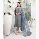 Adina Jacquard Embroidered Unstitched 3Pcs Suit - D-9186, Women, 3Pcs Shalwar Suit, Tawakkal Fabrics, Chase Value