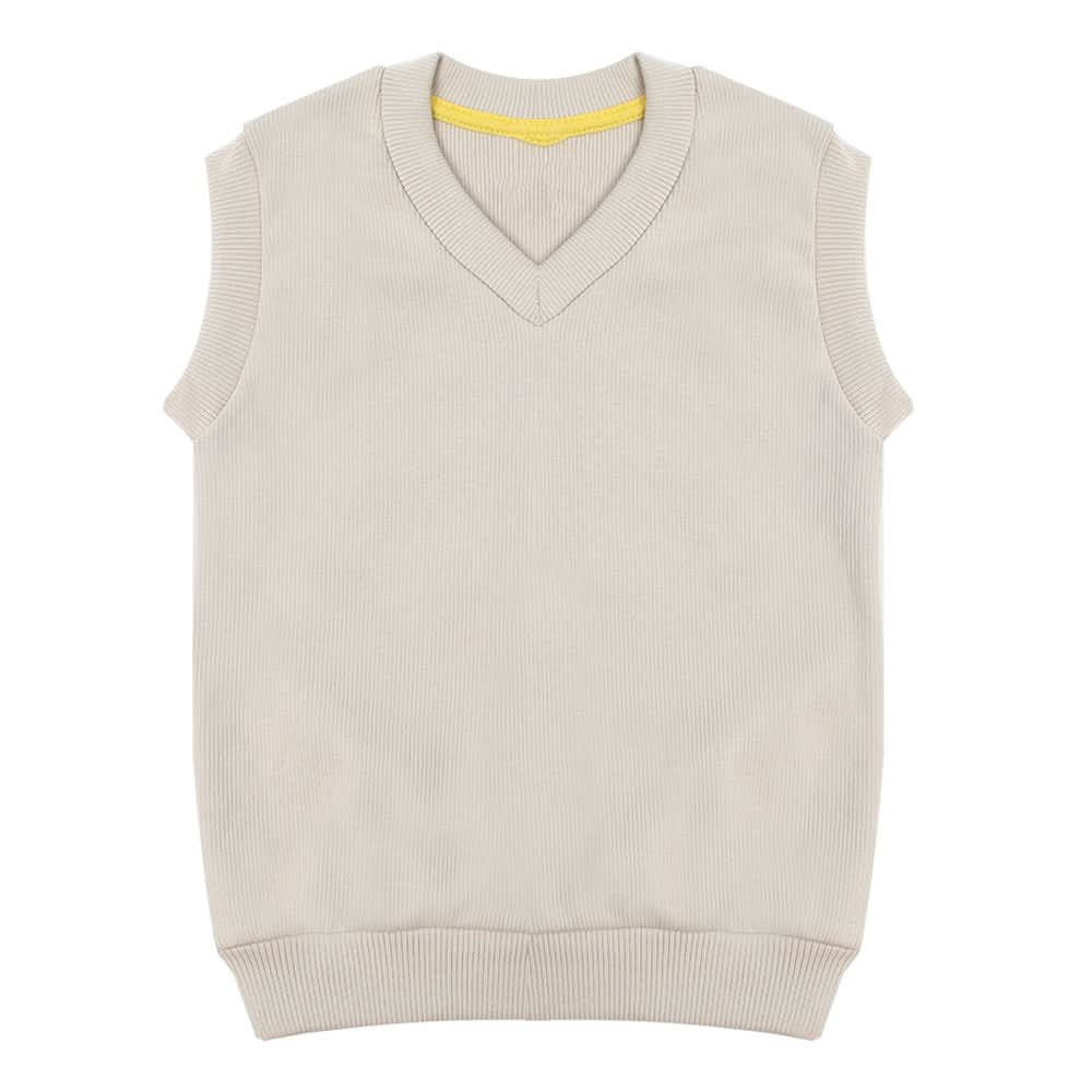 Boys Sleevesless Sweater - Fawn, Boys Sweaters, Chase Value, Chase Value