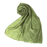 Women's Dyed Velvet Scarf - Green, Women Scarf Pins & Brooches, Chase Value, Chase Value