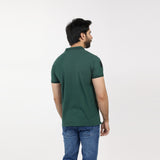 Men's Half Sleeves Polo T-Shirt - Green, Men's T-Shirts & Polos, Chase Value, Chase Value