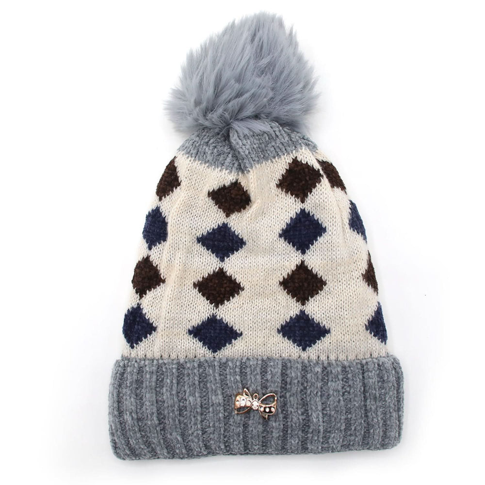 Women's Woolen Cap - Grey, Women Caps & Hats, Chase Value, Chase Value