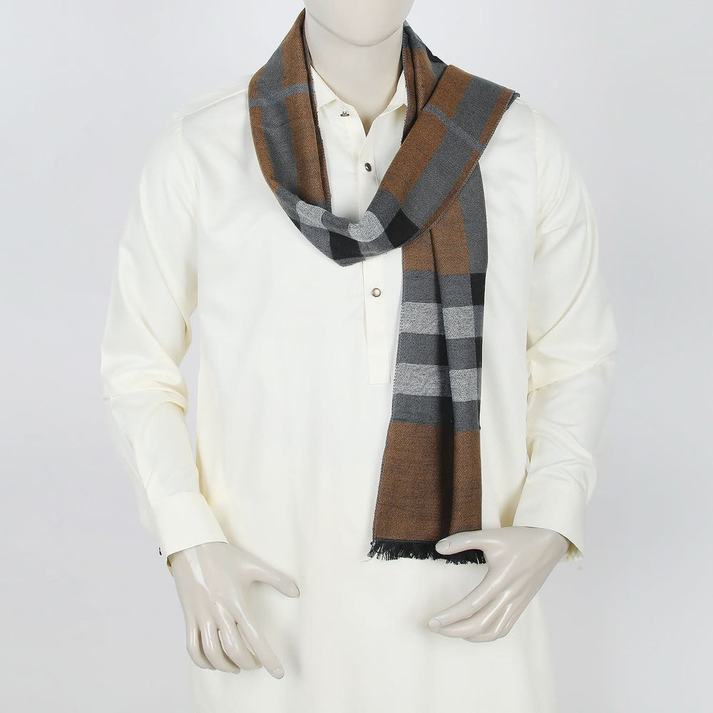 Men's Muffler - Grey, Men's Shawls & Mufflers, Chase Value, Chase Value