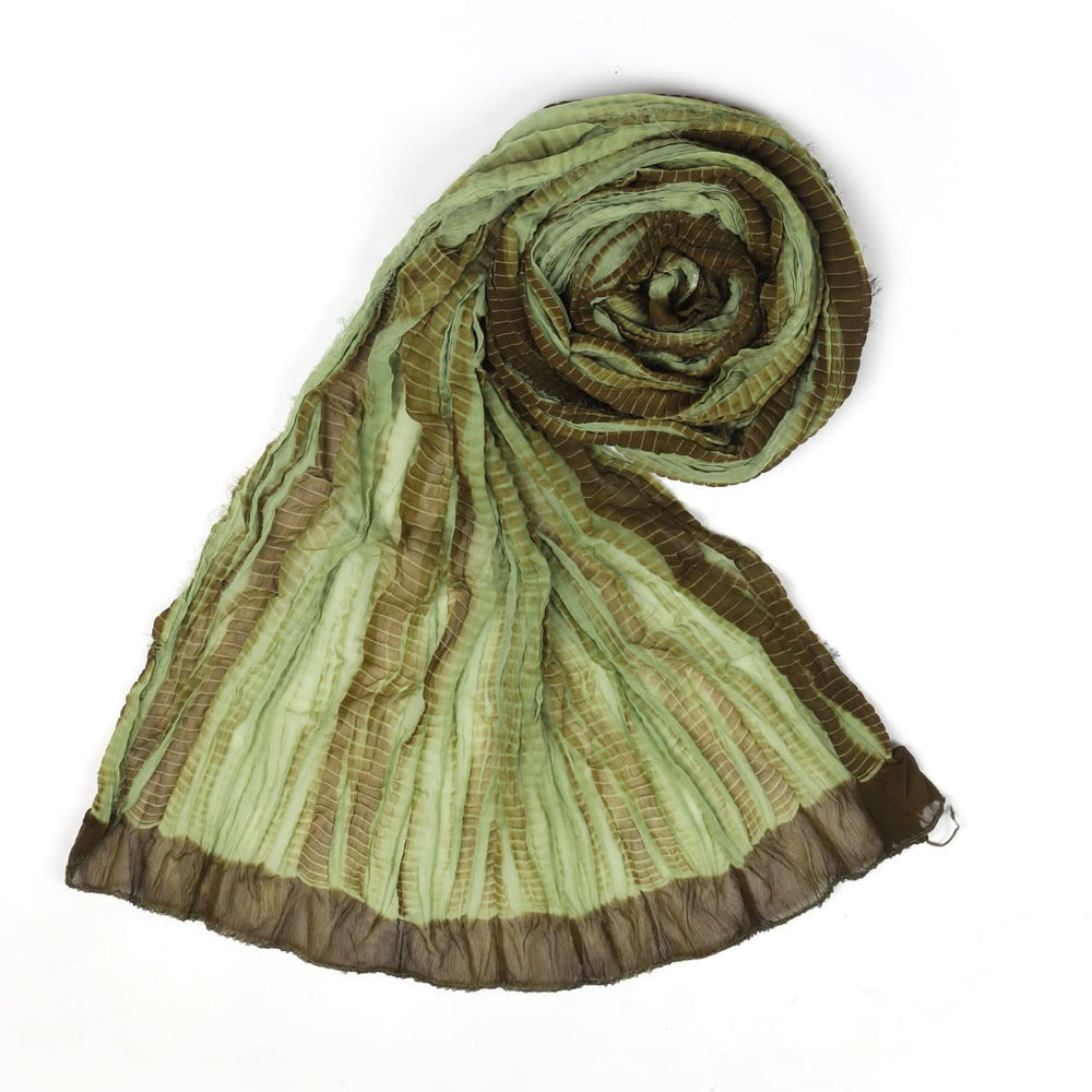 Women's Chiffon Tie & Day Dupatta - Olive, Women Dupatta, Chase Value, Chase Value