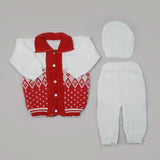 Newborn Boys Full Sleeves Suit - Red, Newborn Boys Sets & Suits, Chase Value, Chase Value