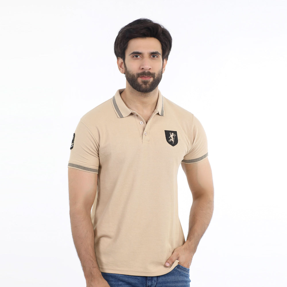 Men's Half Sleeves Polo T-Shirt - Skin, Men's T-Shirts & Polos, Chase Value, Chase Value