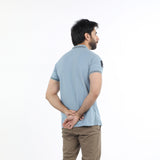 Men's Half Sleeves Polo T-Shirt - Sky Blue, Men's T-Shirts & Polos, Chase Value, Chase Value