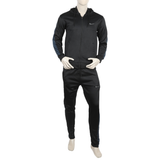 Men's Full Sleeves Fleece Zipper Track Suit - Black, Men's Track Suits, Chase Value, Chase Value