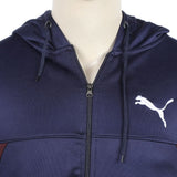 Men's Full Sleeves Fleece Zipper Track Suit - Navy Blue, Men's Track Suits, Chase Value, Chase Value