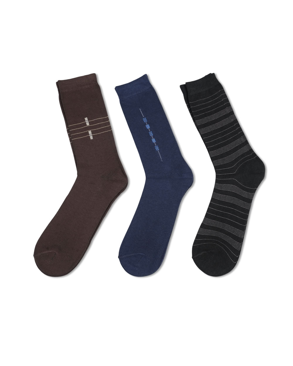 Knit Line Full Socks – 3 Pieces, Men's Socks, Chase Value, Chase Value
