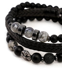 3 Pcs Gents Leather Bracelets, Men's Jewellery, Chase Value, Chase Value