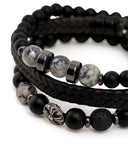 3 Pcs Gents Leather Bracelets, Men's Jewellery, Chase Value, Chase Value