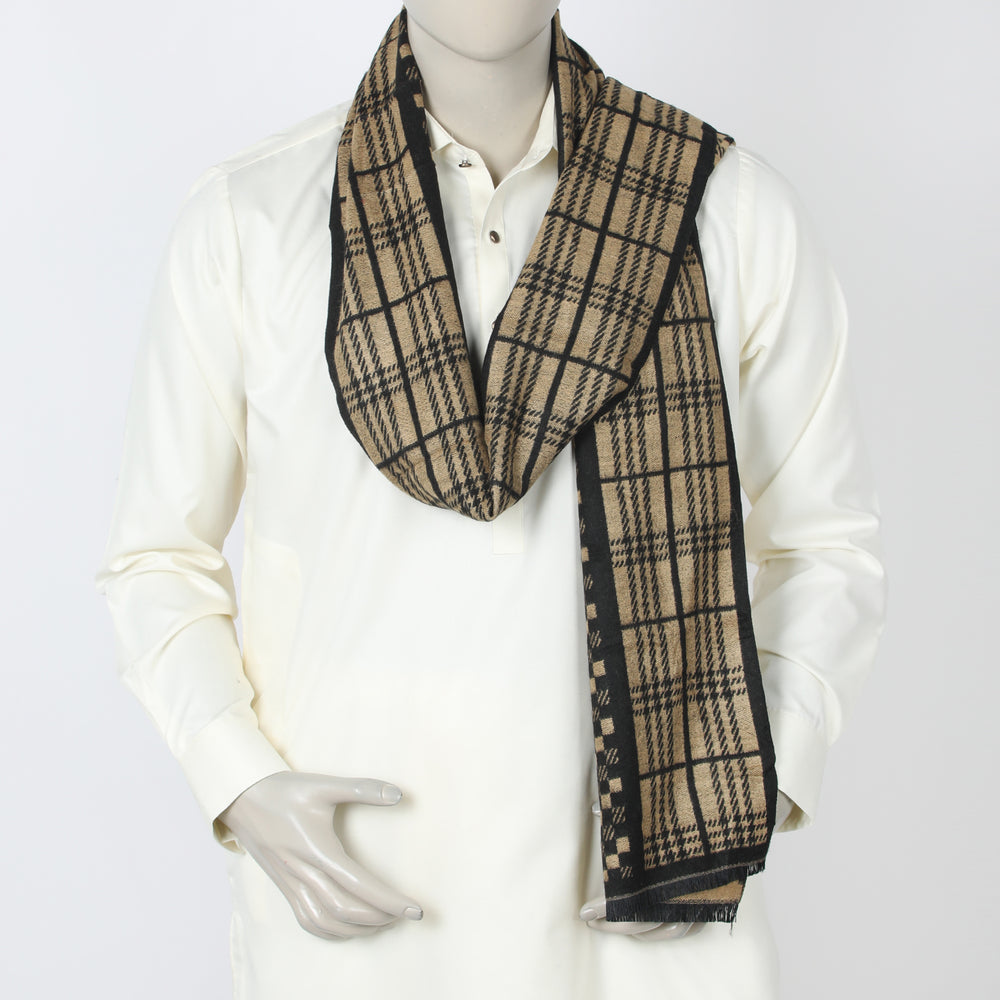 Men's Muffler - Black, Men's Shawls & Mufflers, Chase Value, Chase Value