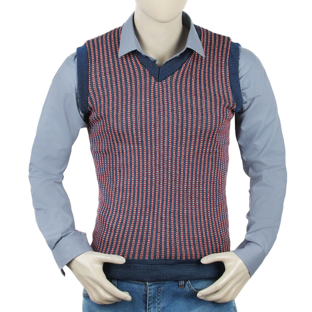 Men's Sleeveless Sweater - Blue, Men's Sweater & Sweat Shirts, Chase Value, Chase Value