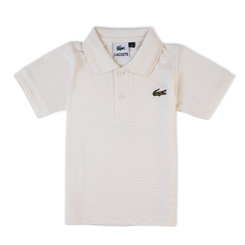 Boy’s Polo T-Shirt – Half Sleeve Smart Casual Tee for Boys - Cream, Boys T-Shirts, Chase Value, Chase Value