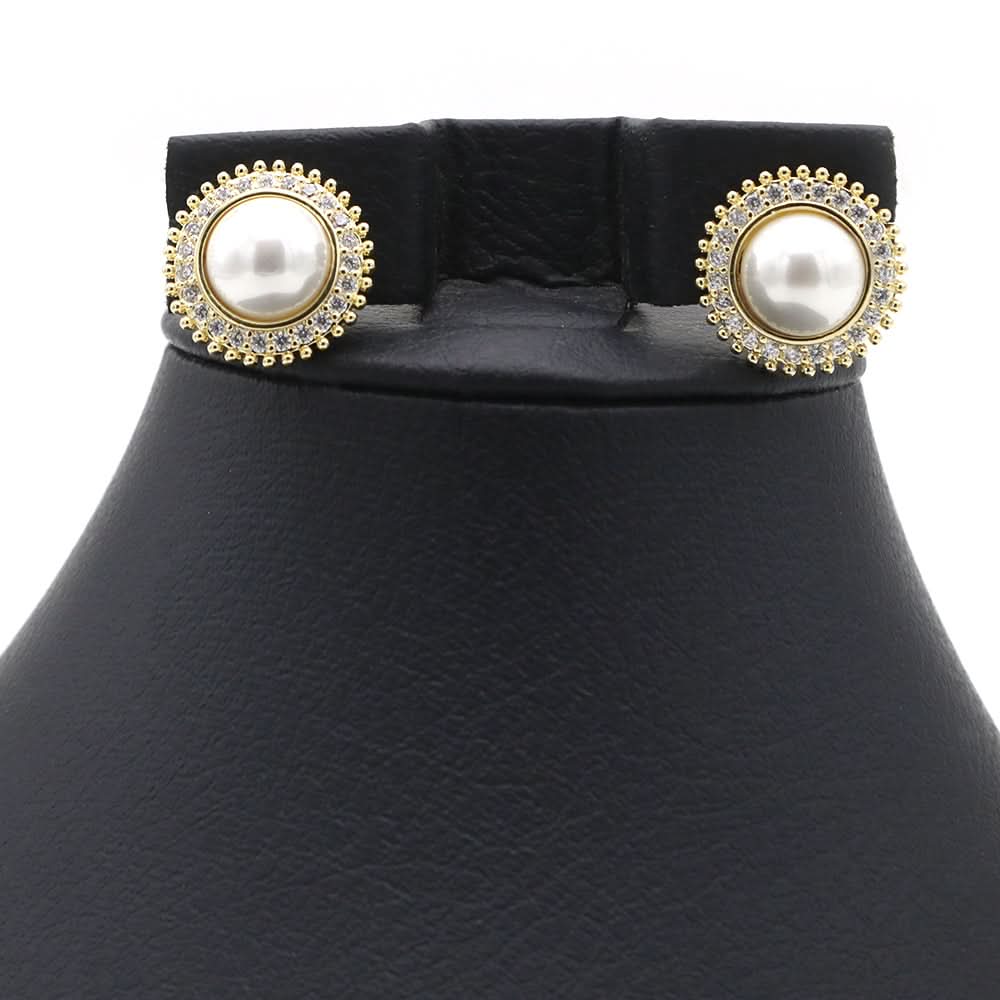 Women's Top Zircon - Golden, Women Earrings & Tops, Chase Value, Chase Value