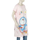 Women's Nighty T-Shirt - Pink, Women Night Suit, Chase Value, Chase Value
