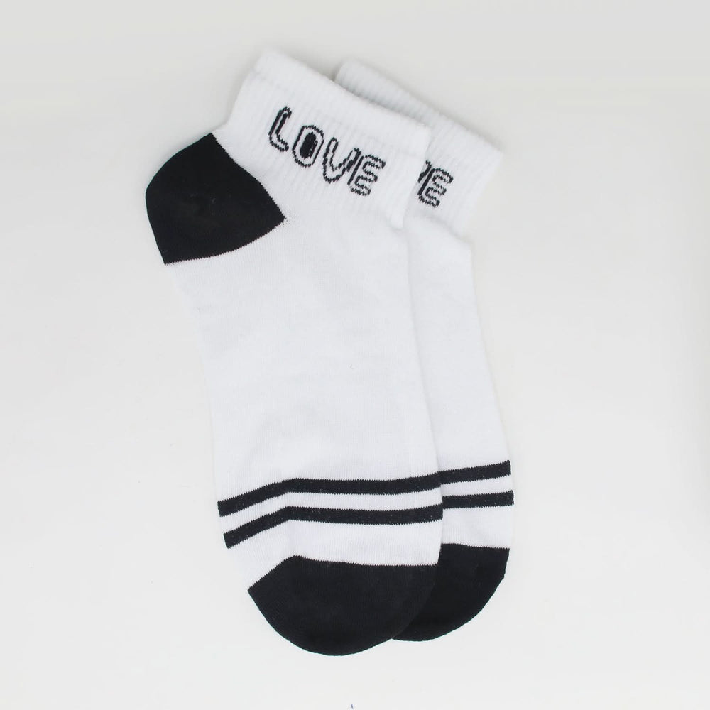 Women's Ankle Socks - White, Women Socks Stocking & Gloves, Chase Value, Chase Value