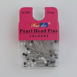 Scarf Pin Box Pack Of 50 - Black & White, Girls Hair Accessories, Chase Value, Chase Value
