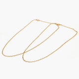 Women's Chain 2Pcs Set - Golden, Women Jewellery Set, Chase Value, Chase Value