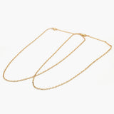Women's Chain 2Pcs Set - Golden, Women Jewellery Set, Chase Value, Chase Value