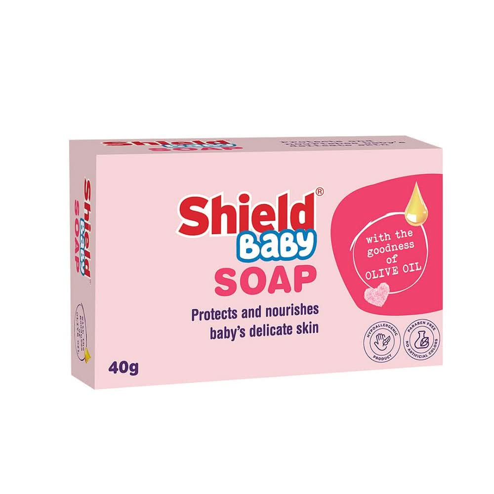 Baby Soap with Olive Oil infused Hypoallergenic & Paraben-Free, Bath Accessories, Shield, Chase Value