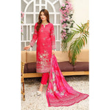 Bareera Zari Lawn Digital Printed 3Pcs Unstitched Suit With Lawn Dupatta - 4, Women, 3Pcs Shalwar Suit, Rana Arts, Chase Value