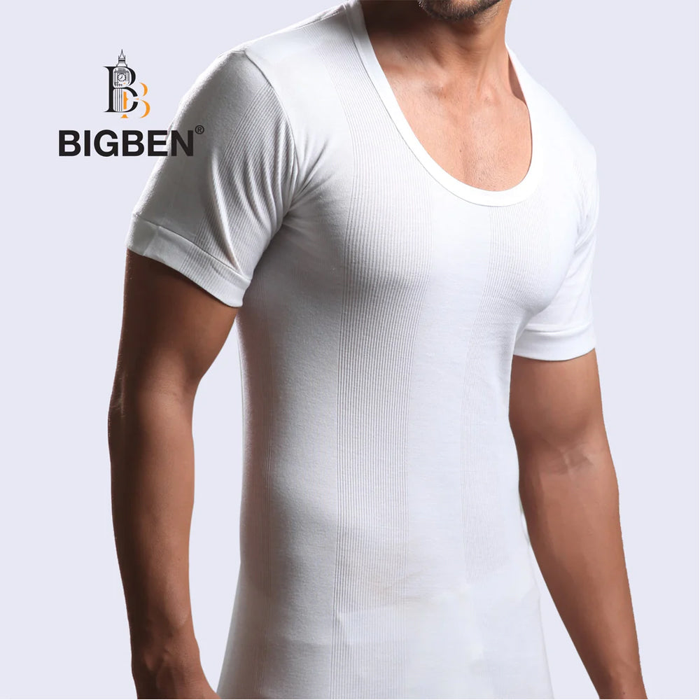 Bigben Rib Bazoo Vest - White, Men's Vest, Bigben, Chase Value