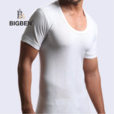 Bigben Rib Bazoo Vest - White, Men's Vest, Bigben, Chase Value