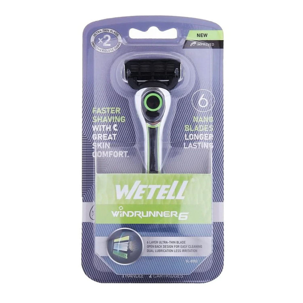 Wetell Ultra-Thin Blade x 2 Razor 1+1 Cart, Razor & Cartridges, Wetell, Chase Value