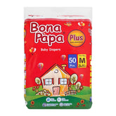 Bona Papa Plus Baby Diapers, Medium, No. 3, 5-10kg, 50-Pack, Diapers & Wipes, Bona Papa, Chase Value