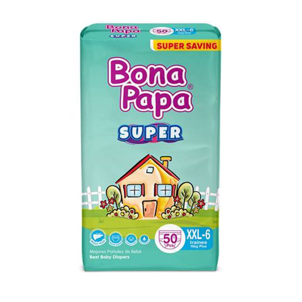 Bona Papa Super Baby Diaper XXL Size - 50pcs Pack, Diapers & Wipes, Bona Papa, Chase Value