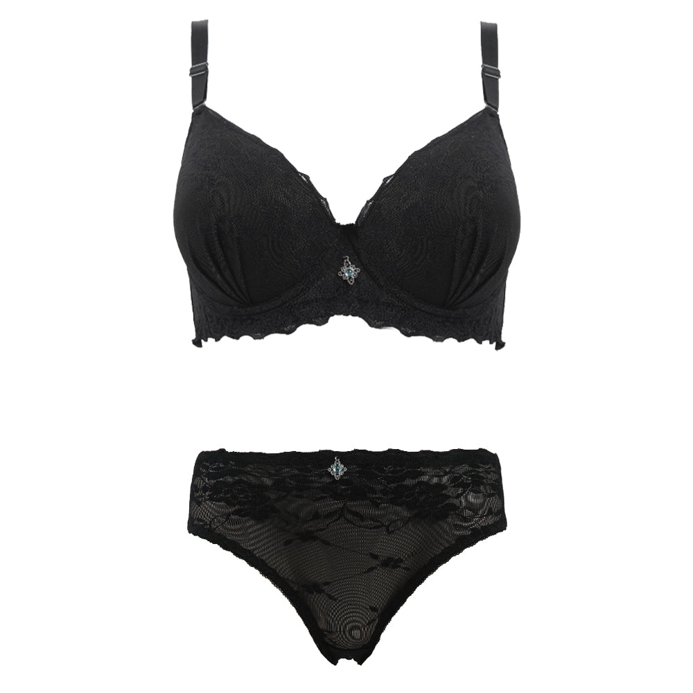 Eminent Foam Bra Set - Black, Women Bras, Eminent, Chase Value