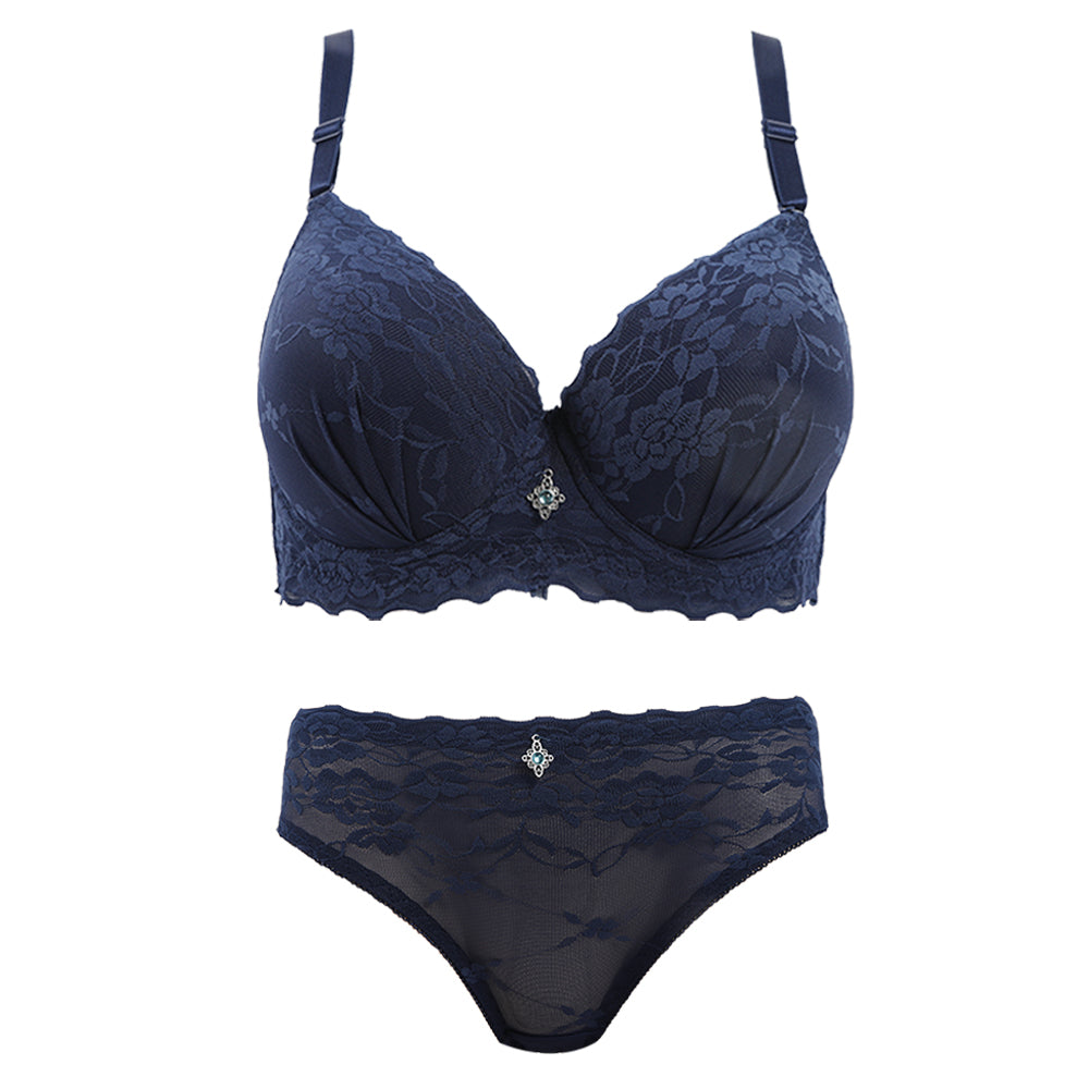 Eminent Foam Bra Set - Navy Blue, Women Bras, Eminent, Chase Value